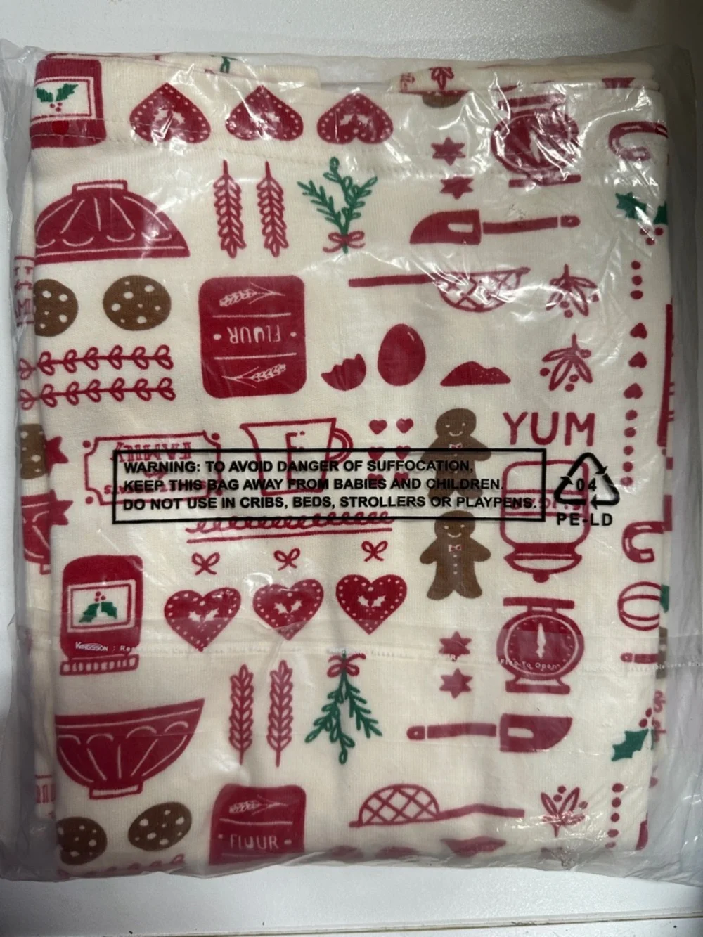 Hanna Andersson Back To Baking 2pc Organic Cotton Pajama Set Red Green Holiday